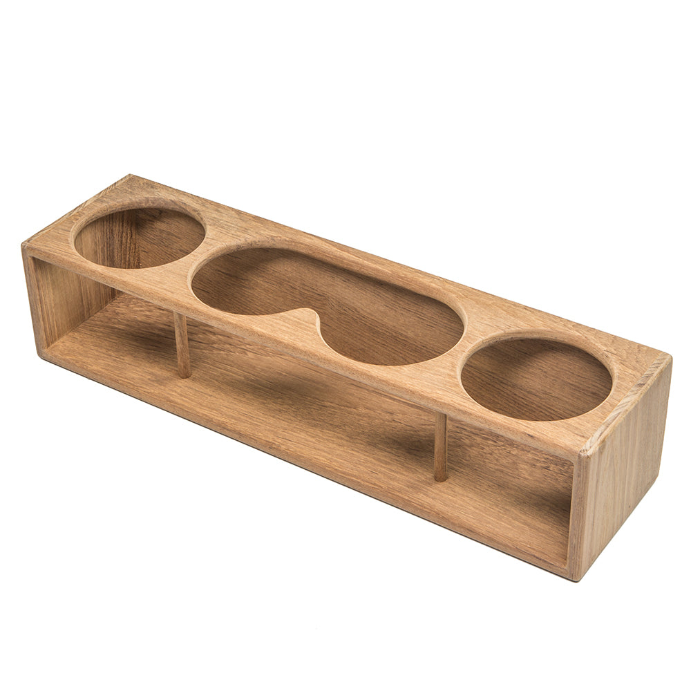 Whitecap Teak Four Insulated DrinkBinocular Rack 62634