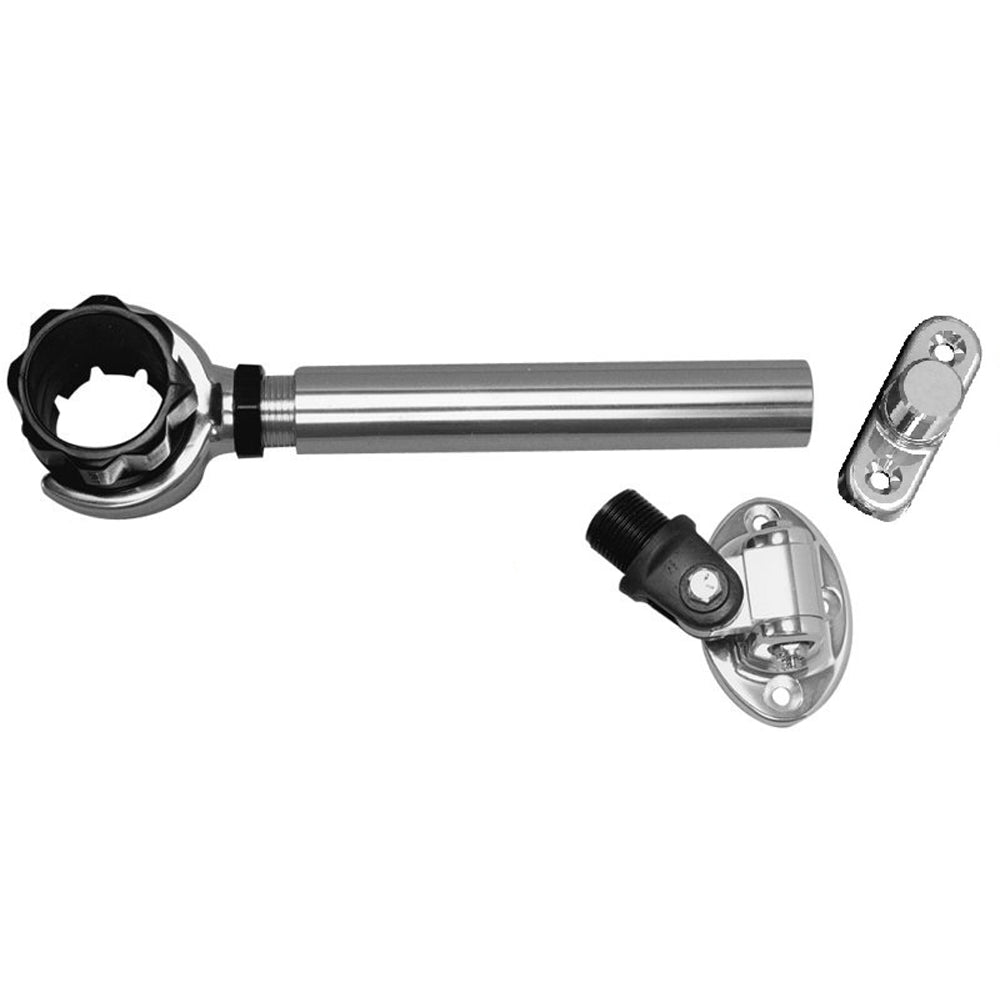 Rupp Threaded Antenna Support w6 Pipe Mount Oval 4Way Base  15 Collar PAK0005