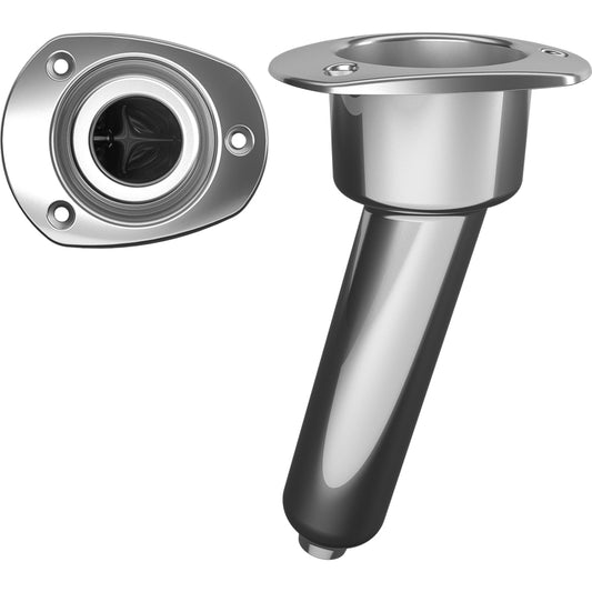 Mate Series Stainless Steel 15 Rod  Cup Holder  Drain  Oval Top C2015D