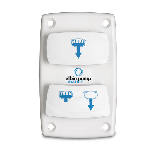 Albin Group Marine Control Silent Electric Toilet Rocker Switch 0766025