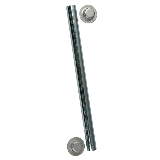 CE Smith Package Roller Shaft 12 x 614 wCap Nuts  Zinc 10701A
