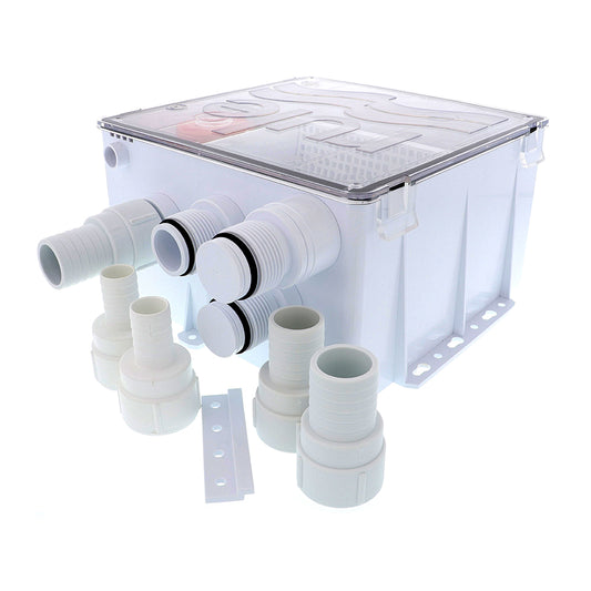 Rule Shower Drain Box w1100 GPH Pump  12V 99B