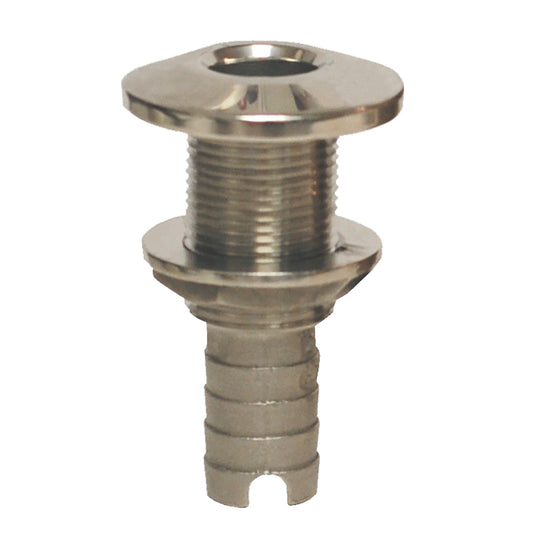 GROCO Stainless Steel Hose Barb ThruHull Fitting  1 HTH1000S