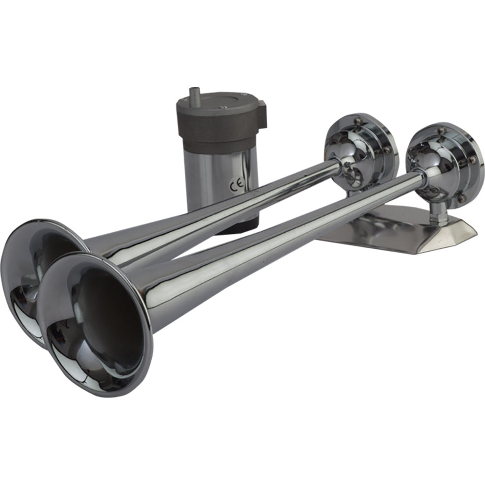 SeaDog MaxBlast Air Horn  Dual Trumpet 4325201