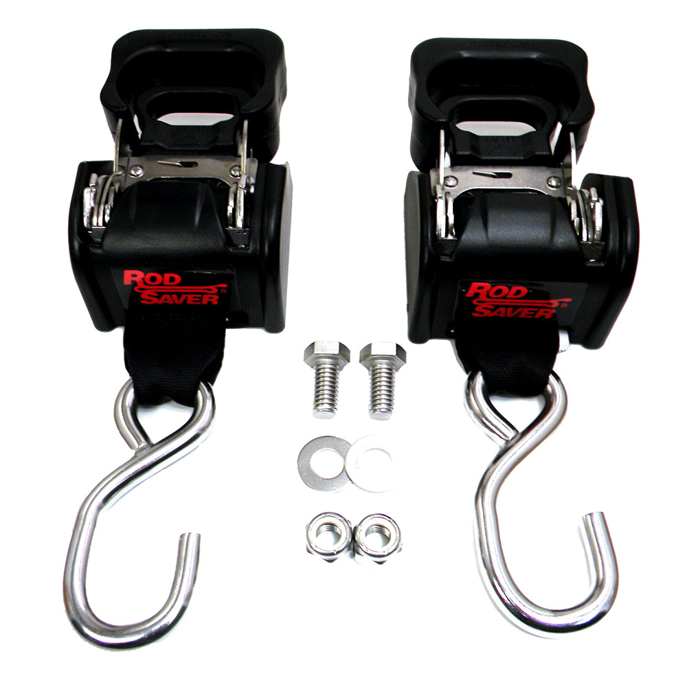 Rod Saver Stainless Steel Retractable Transom TieDown  40  Pair SSRT40