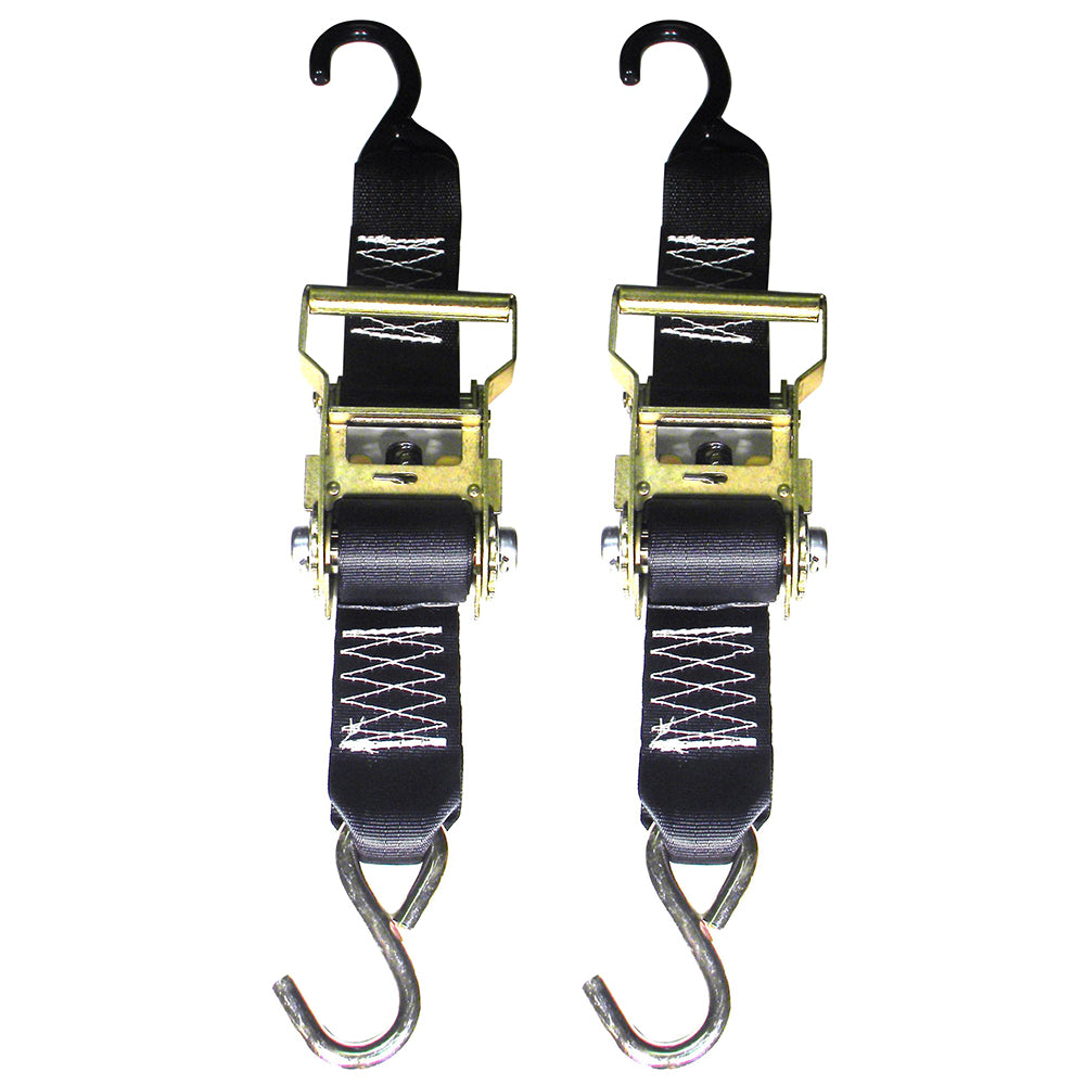 Rod Saver HeavyDuty Ratchet Trailer TieDown  2 x 5  Pair R2TTD5