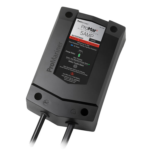 ProMariner ProMar1 DS Digital  5 Amp  1 Bank Charger 31505