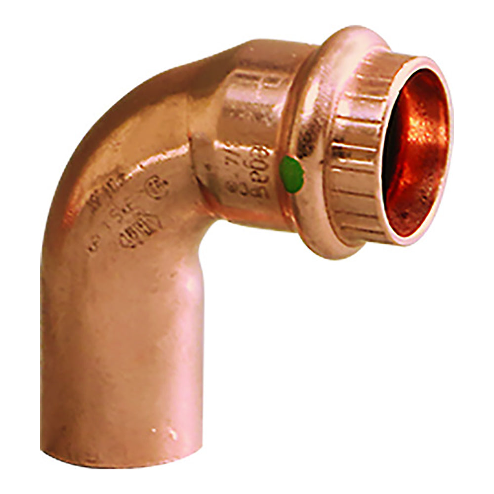 Viega ProPress 1  90 Copper Elbow  StreetPress Connection  Smart Connect Technology 77057