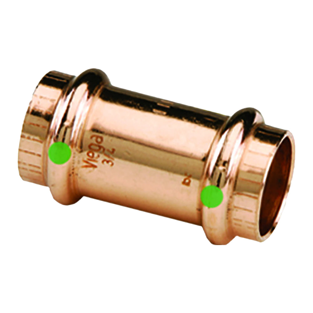 Viega ProPress 34 Copper Coupling wStop  Double Press Connection  Smart Connect Technology 78052