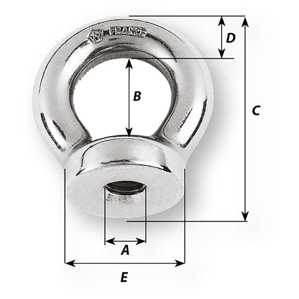 Wichard 12 Eye Nut  1116 Diameter 06361