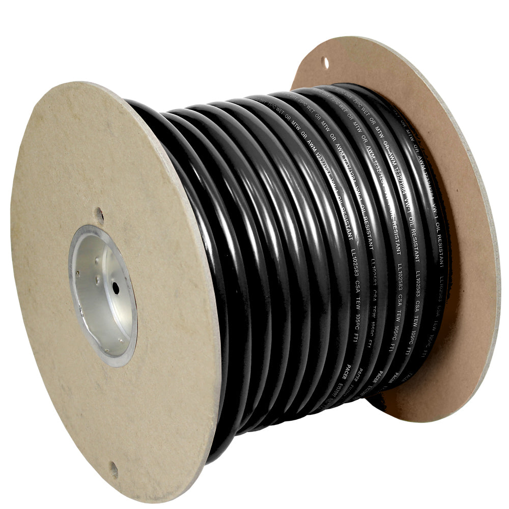 Pacer Black 40 AWG Battery Cable  100 WUL40BK100