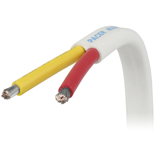 Pacer 142 AWG Safety Duplex Cable  Flat Cable  RedYellow  100 W142RYW100