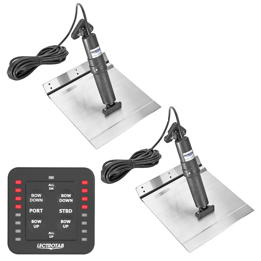 Lectrotab XKA Aluminum Alloy Trim Tab Kit wOneTouch Control  12 x 24 XKASL12X24A