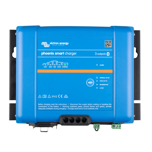 Victron Phoenix Smart IP43 Charger 2425 3 120240VAC Requires 515P Mains Cord PSC242553095