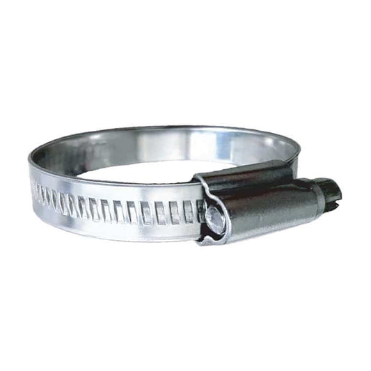 Trident Marine 316 SS NonPerforated Worm Gear Hose Clamp  1532 Band  58  1516 Clamping Range  10Pack  SAE Size 8 7100121