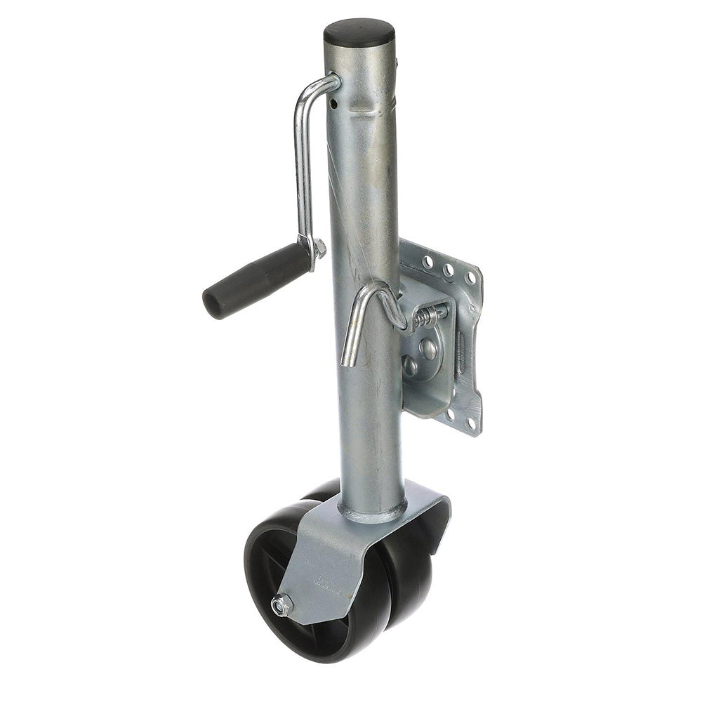 Attwood FoldUp Trailer Jack  1500 lb Capacity  Dual Wheel 111264